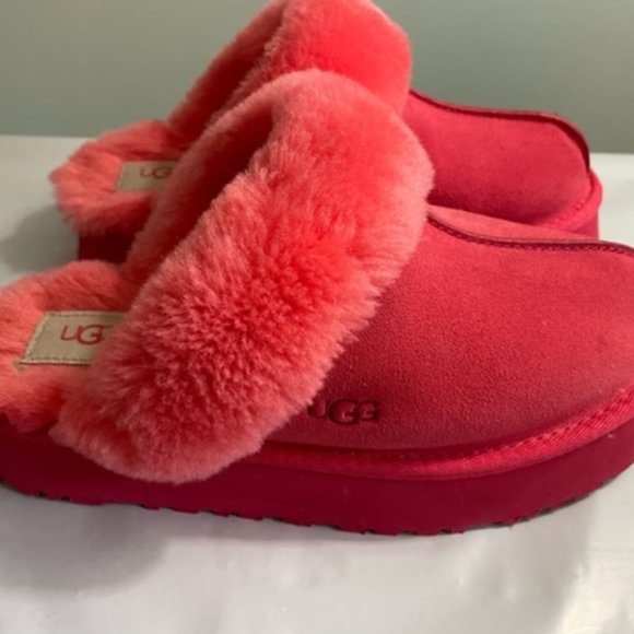 UGG Shoes - UGG Soft Disquette Platform Slide Slippers Women's Shoes Sandal clog pink 7